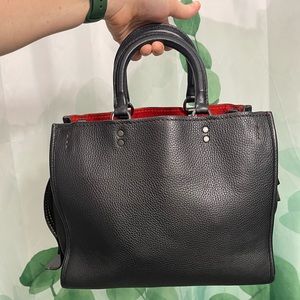 Black 30/31 Rogue with Custom Red Suede Staining